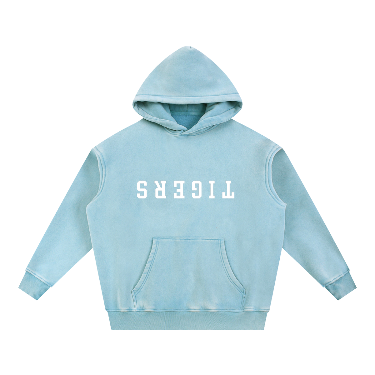 DOGS snow wash fleece oversize hoodie