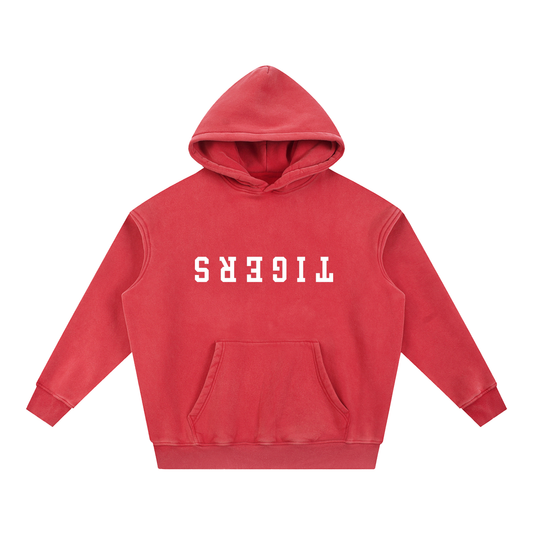 DOGS snow wash fleece oversize hoodie