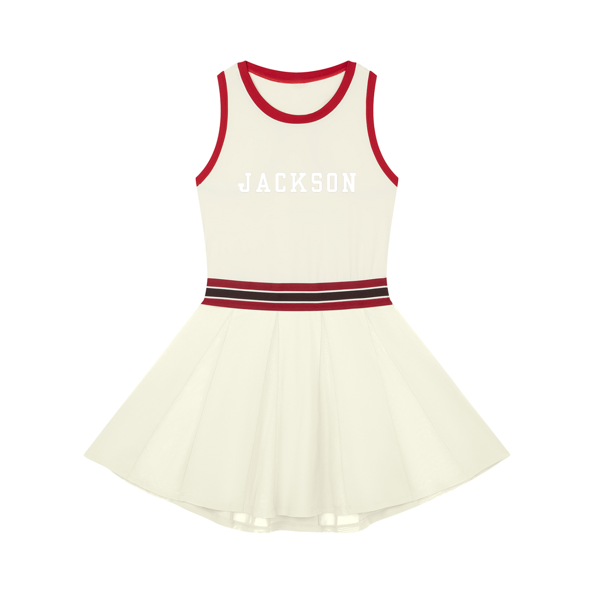 BRANDON color block a-line sleeveless dress
