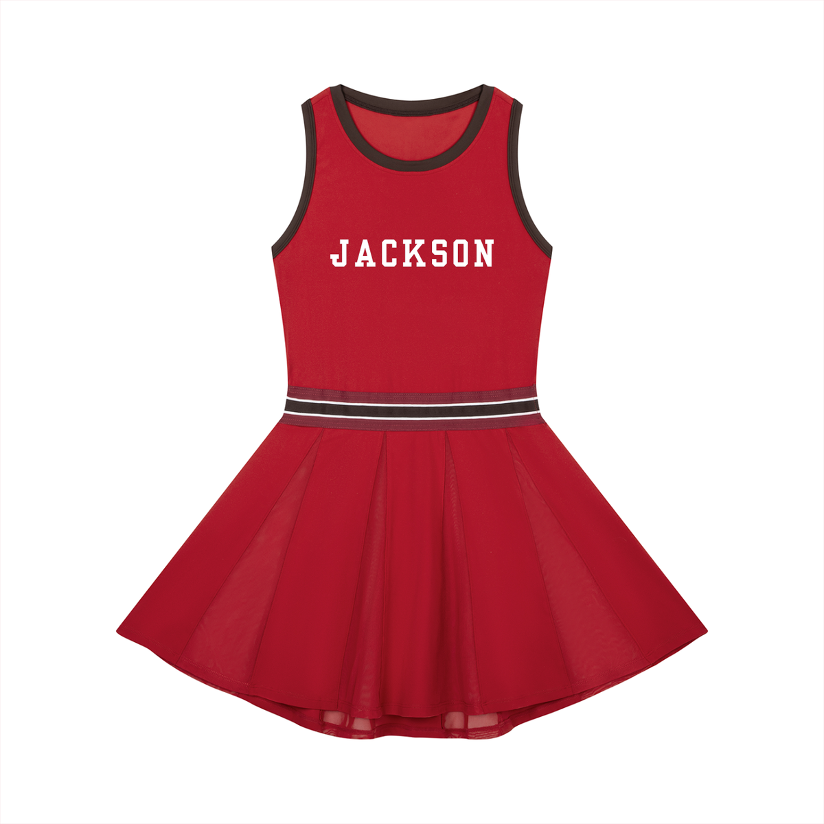 BRANDON color block a-line sleeveless dress