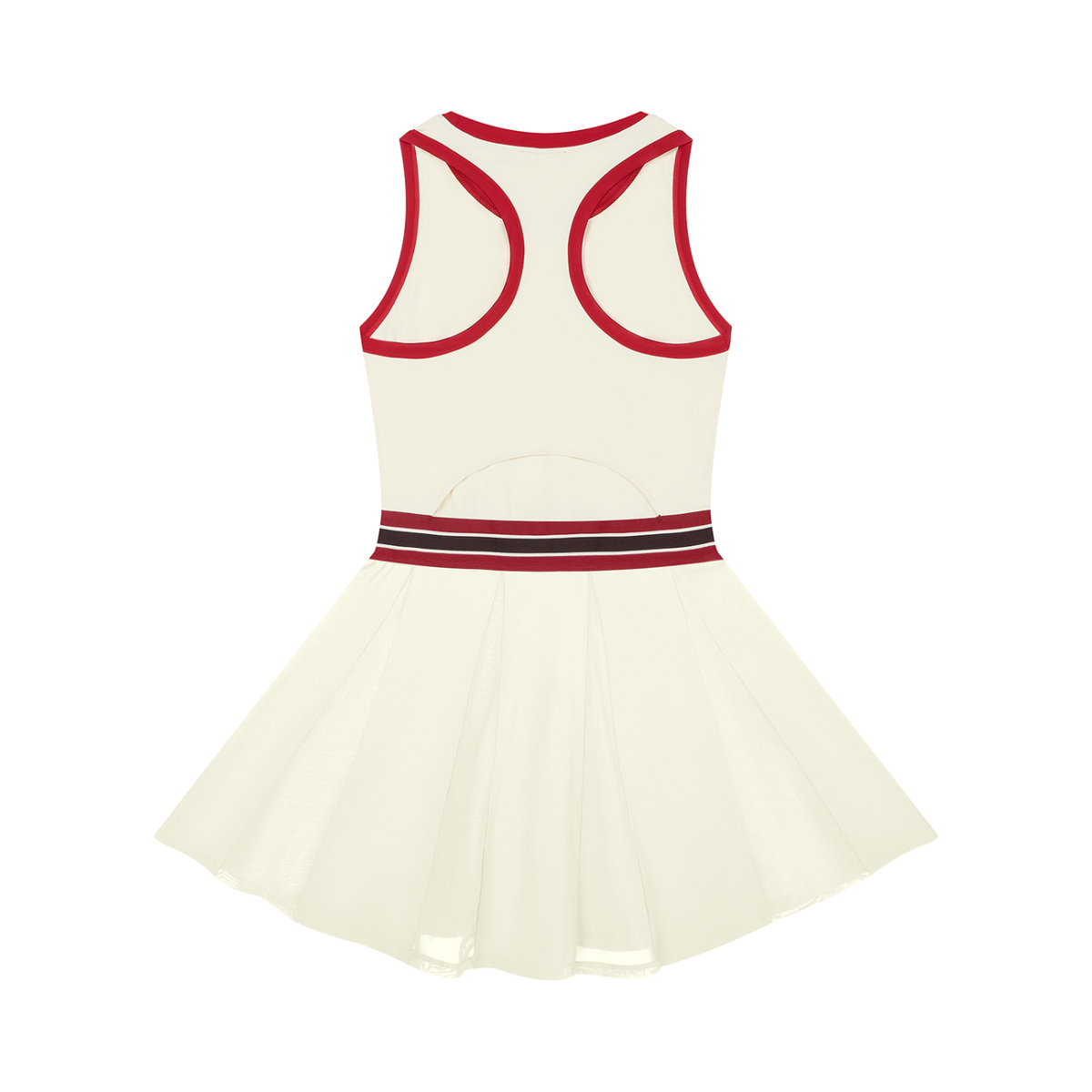 BRANDON color block a-line sleeveless dress