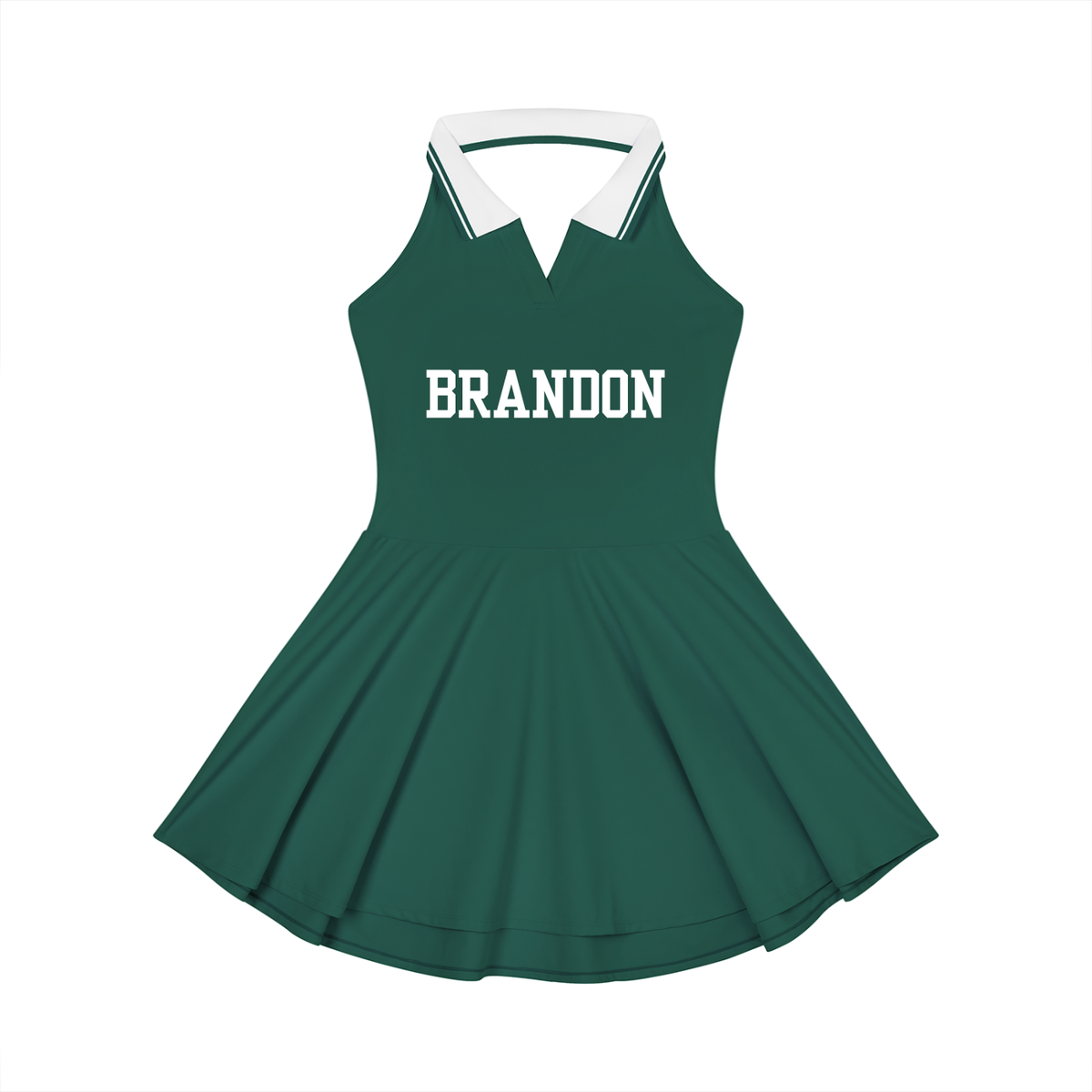 BRANDON collared halter tennis dress