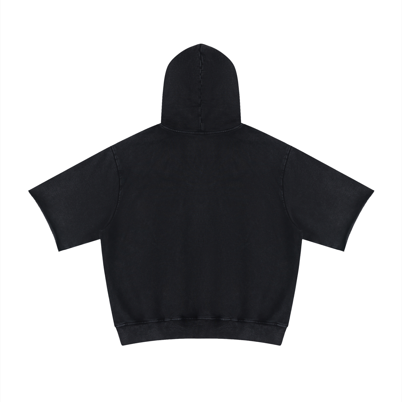 BRANDON unisex mineral wash short sleeve hoodie