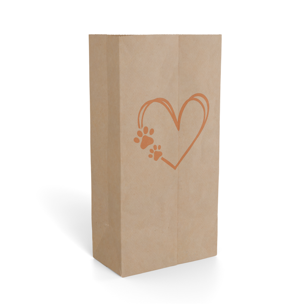 PAW PRINT paper gift bag