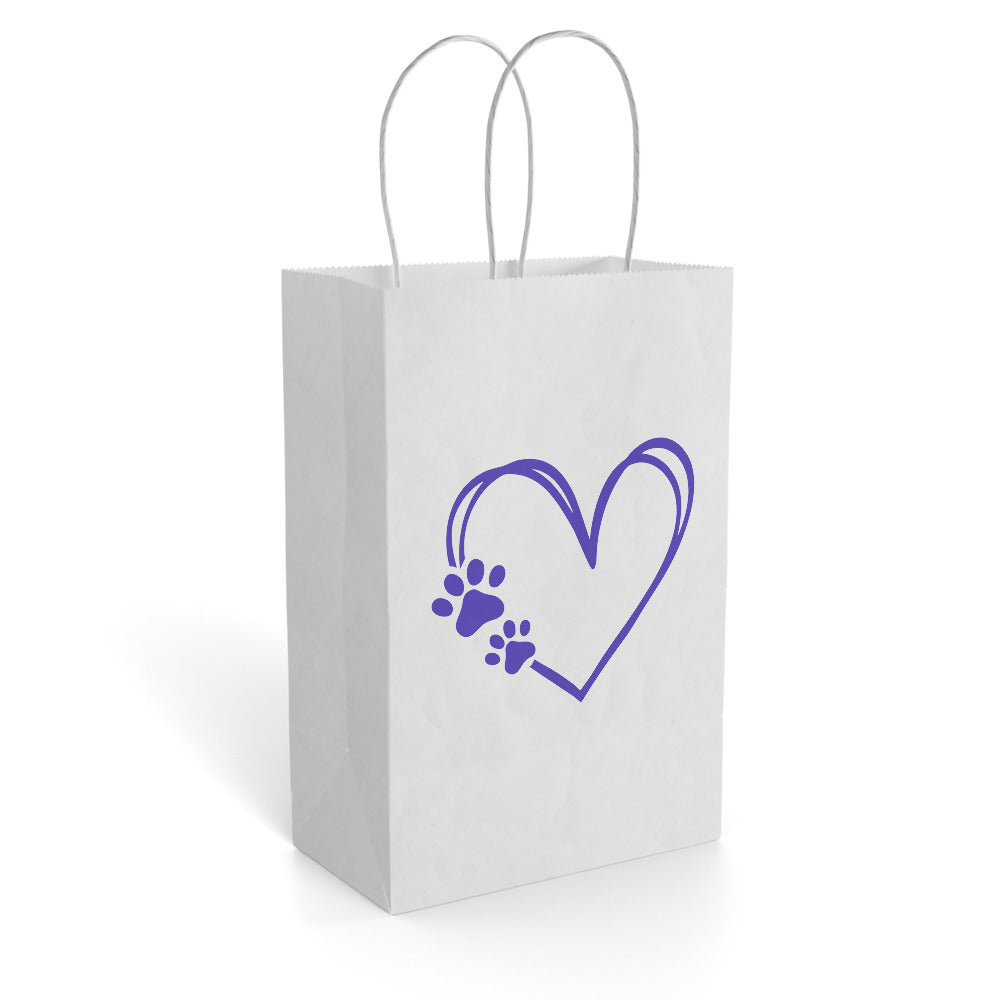 PAW PRINT paper gift bag