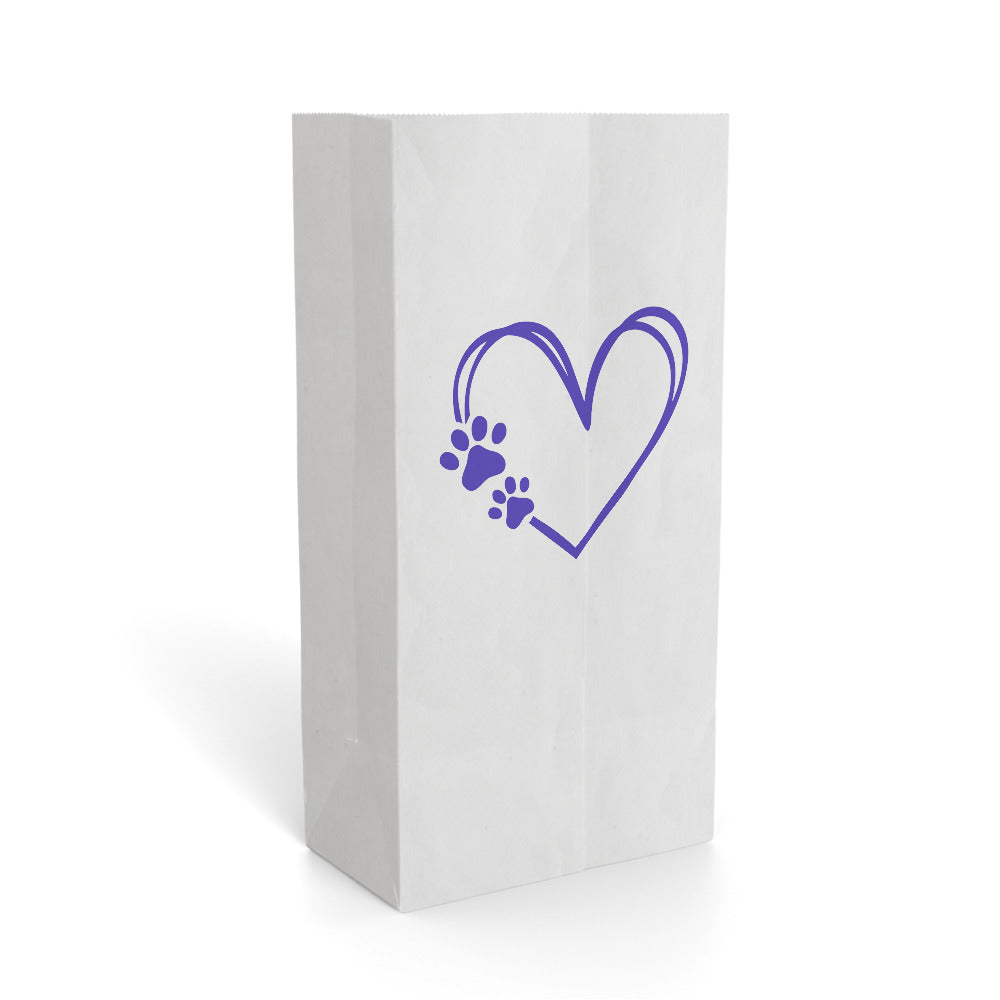 PAW PRINT paper gift bag