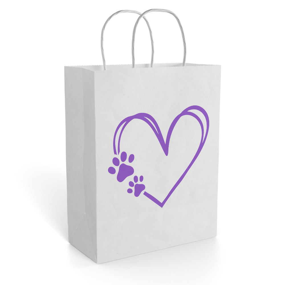 PAW PRINT paper gift bag