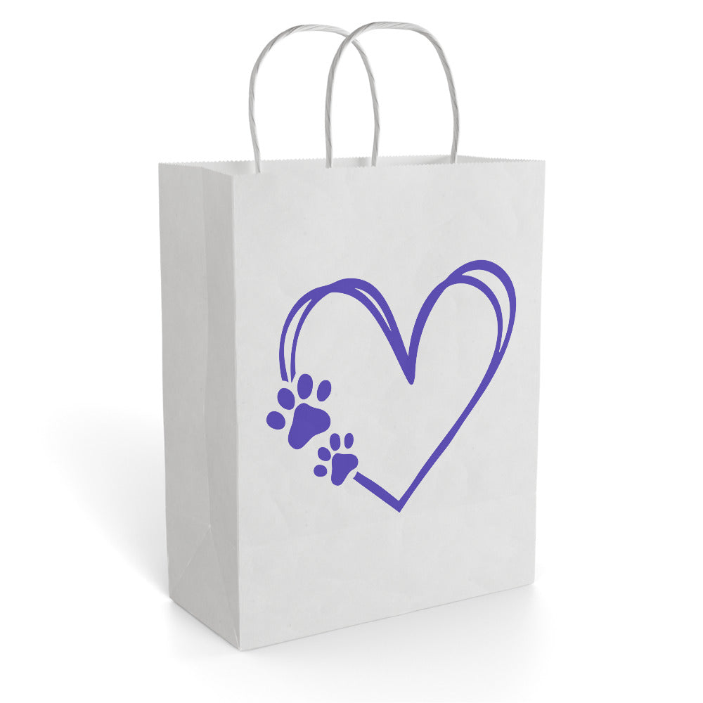 PAW PRINT paper gift bag