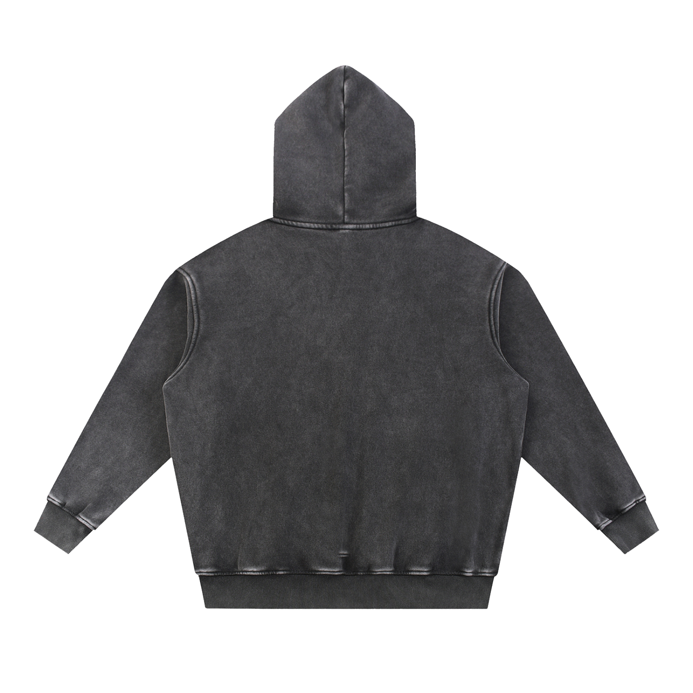DOGS snow wash fleece oversize hoodie