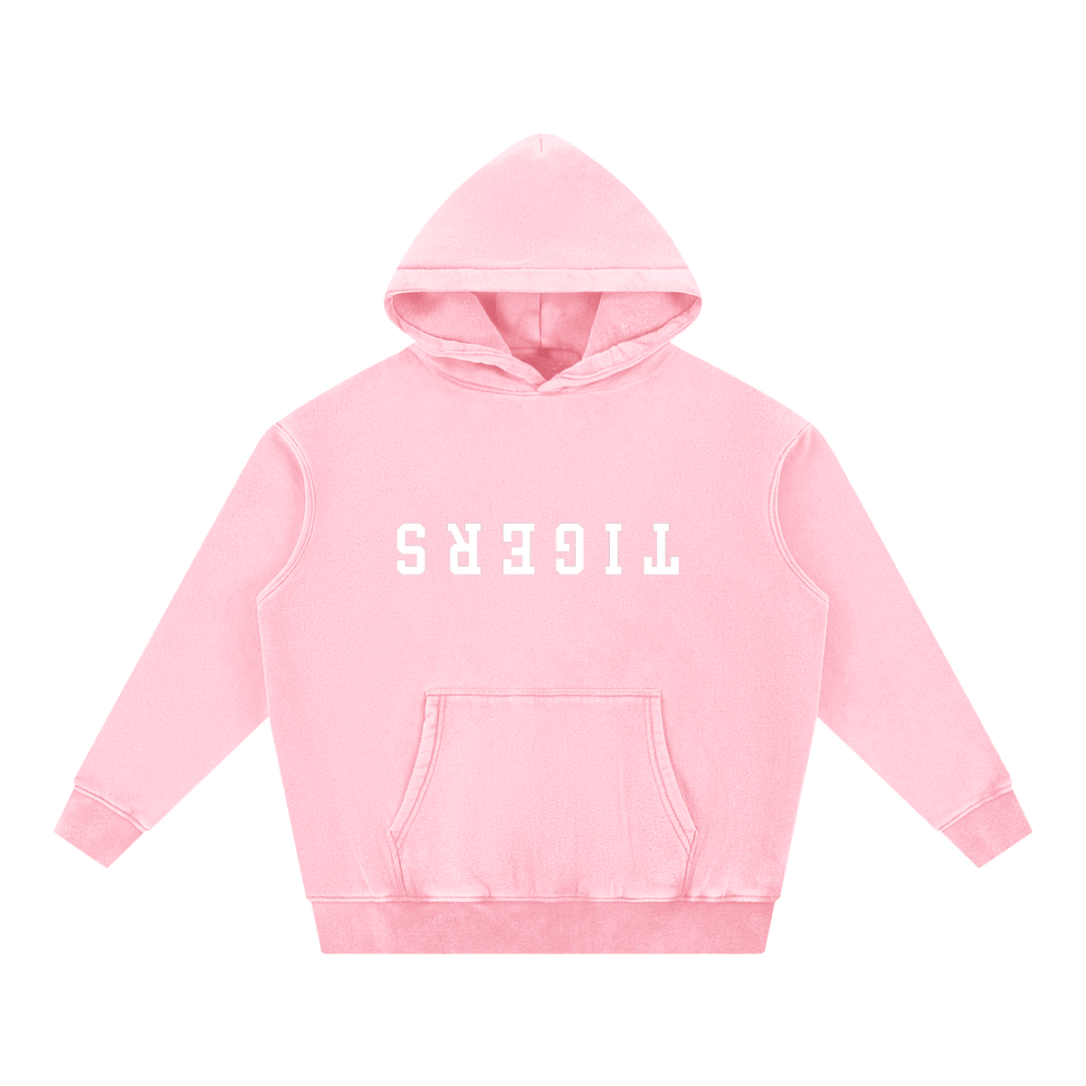 DOGS snow wash fleece oversize hoodie