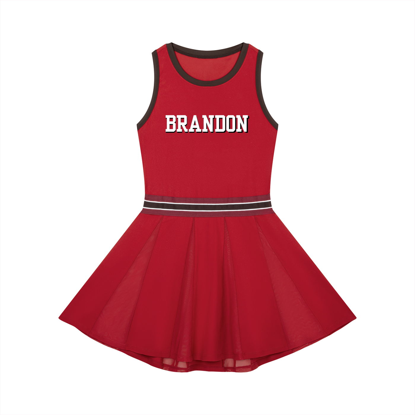 Women's Color Block A-Line Sleeveless Dress
