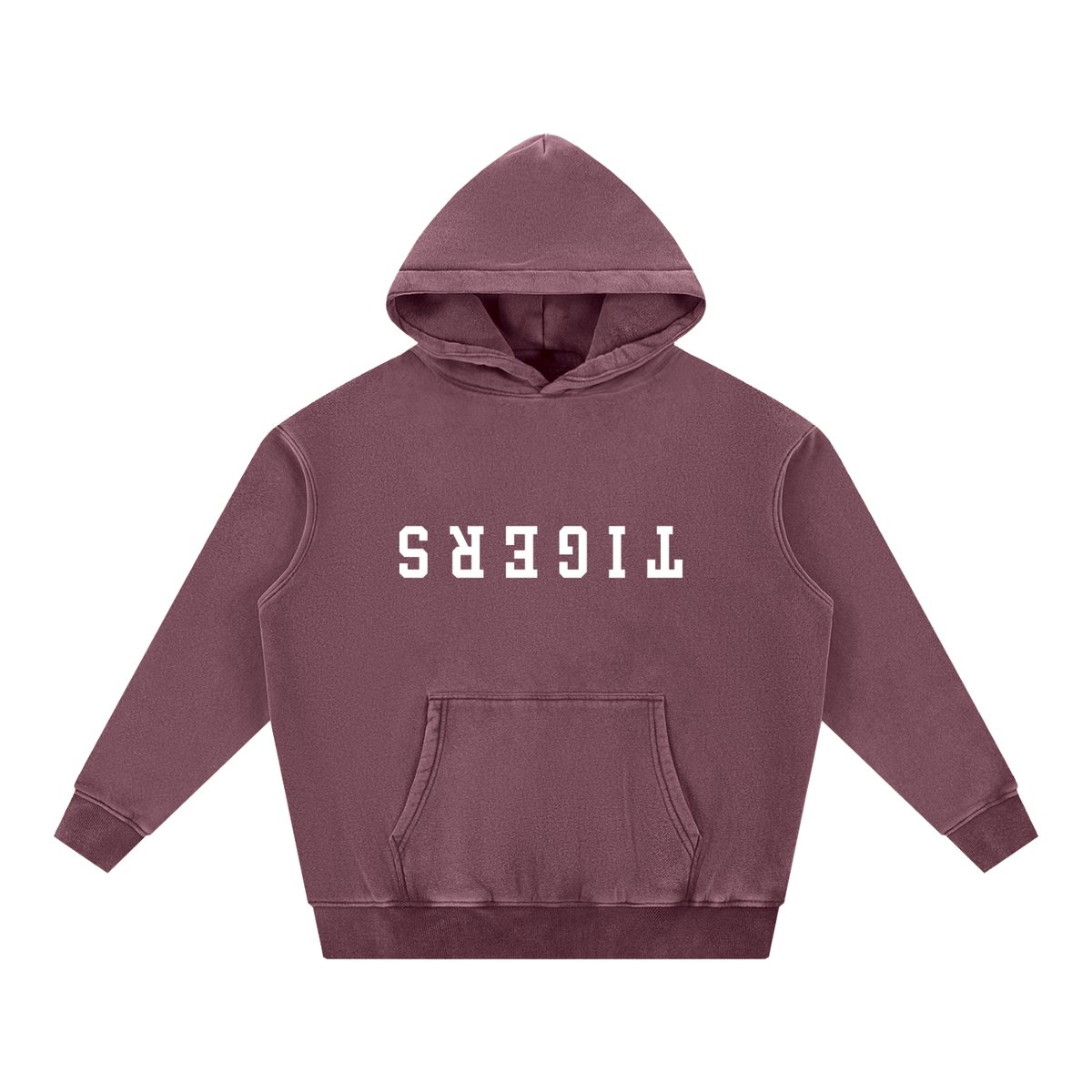 DOGS snow wash fleece oversize hoodie