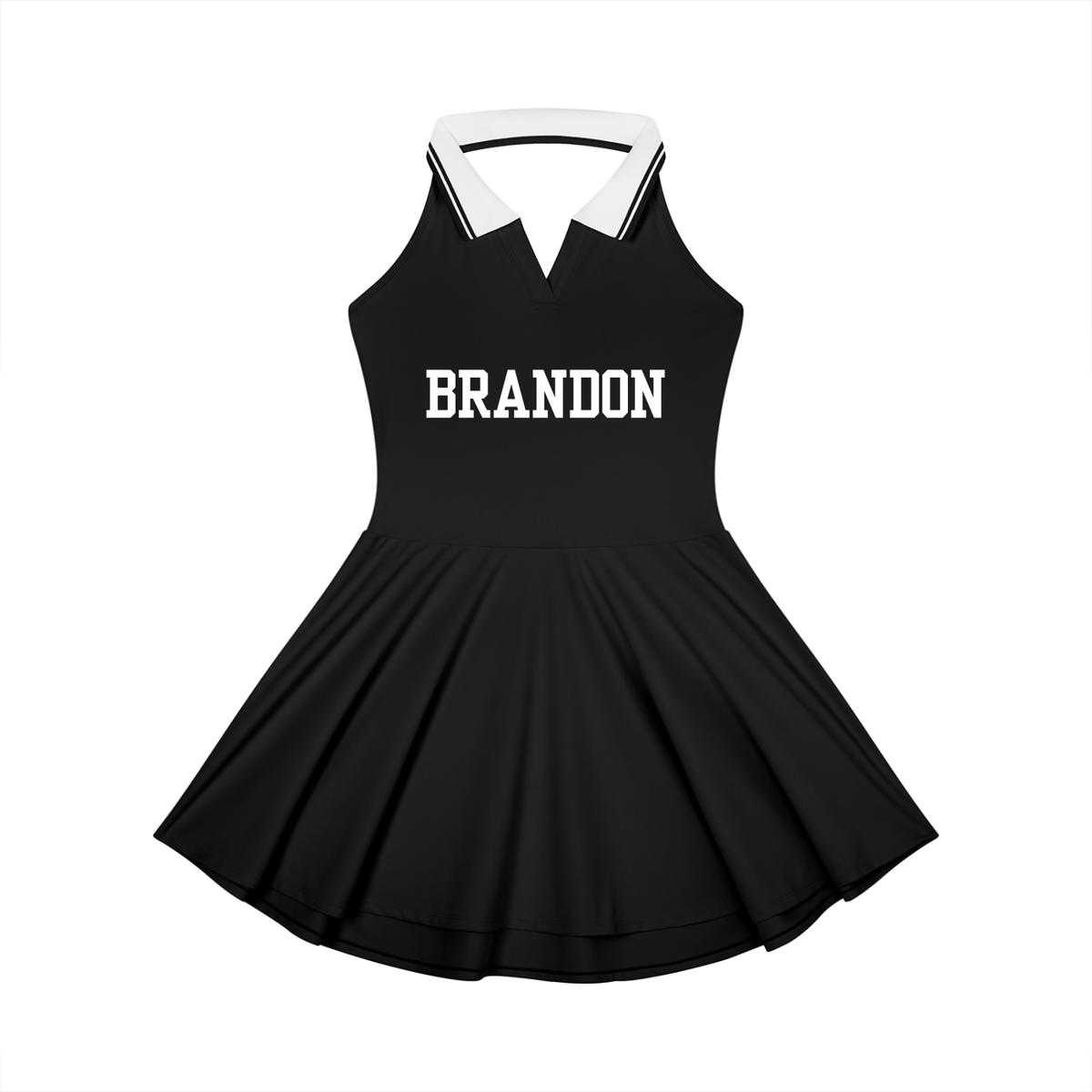 BRANDON collared halter tennis dress