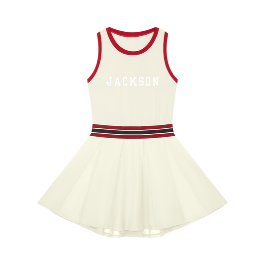 BRANDON color block a-line sleeveless dress