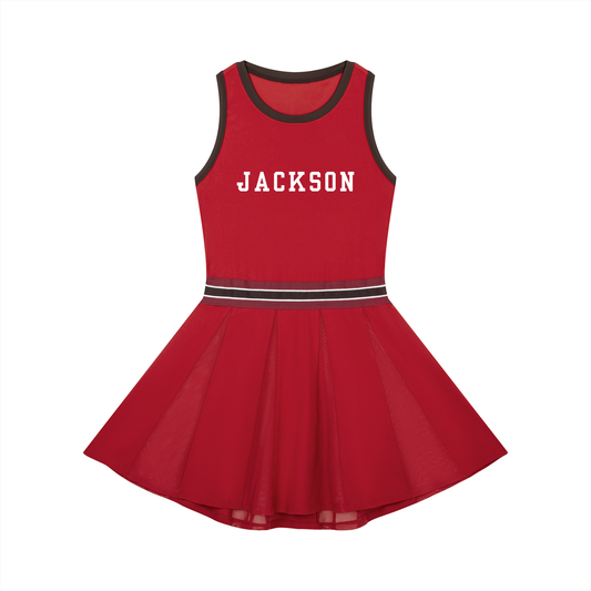 BRANDON color block a-line sleeveless dress