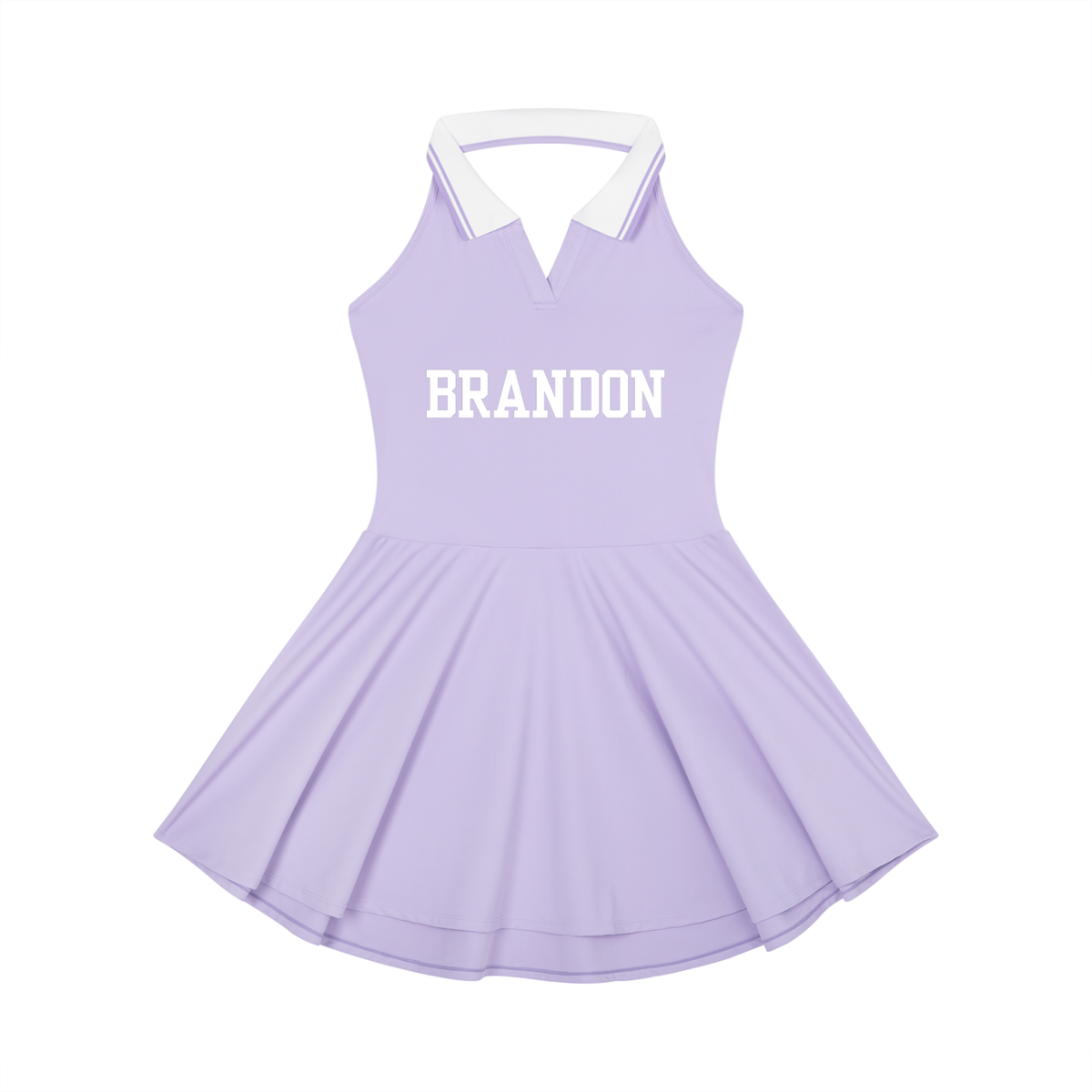 BRANDON collared halter tennis dress