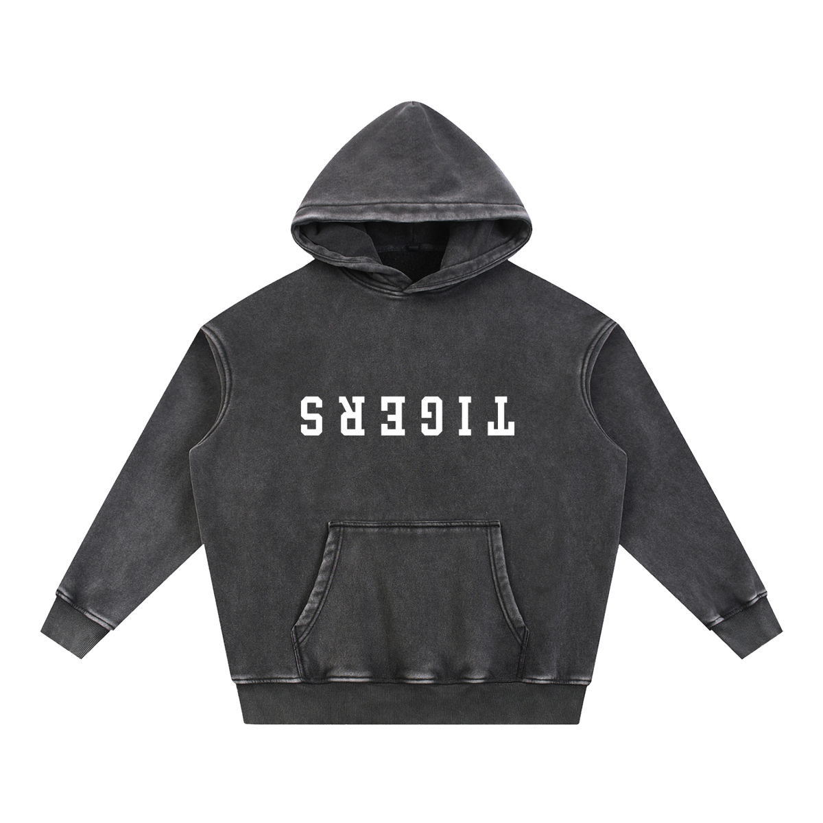 DOGS snow wash fleece oversize hoodie