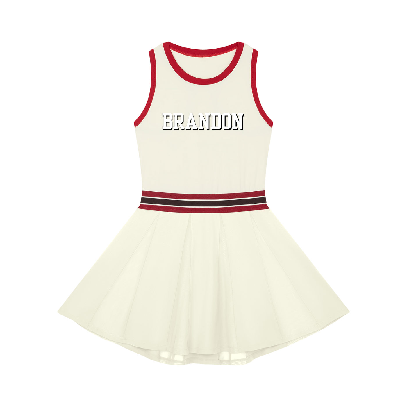 Women's Color Block A-Line Sleeveless Dress