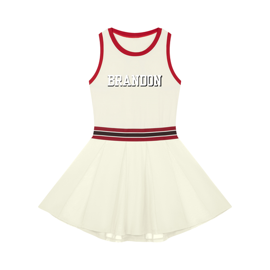 Women's Color Block A-Line Sleeveless Dress