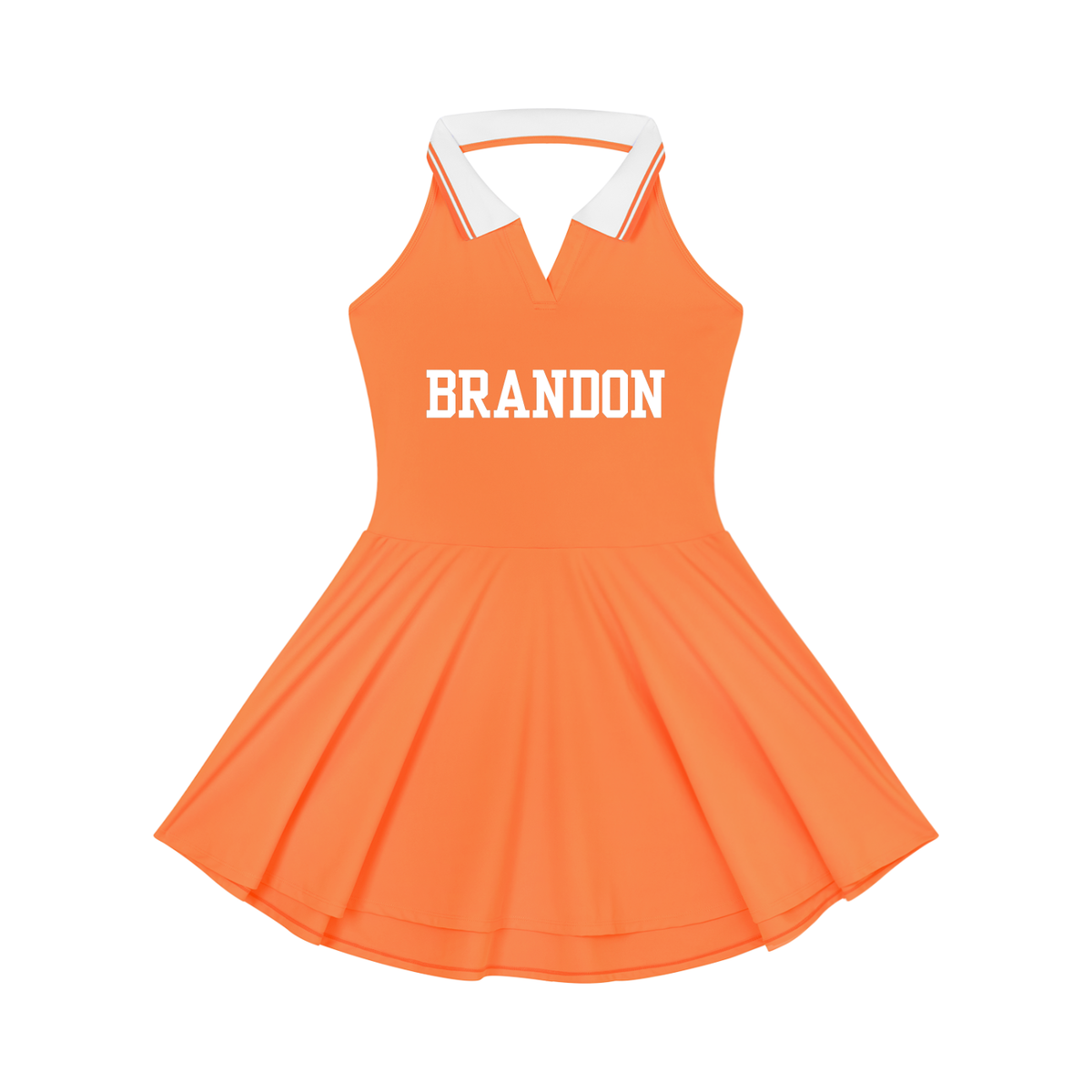 BRANDON collared halter tennis dress