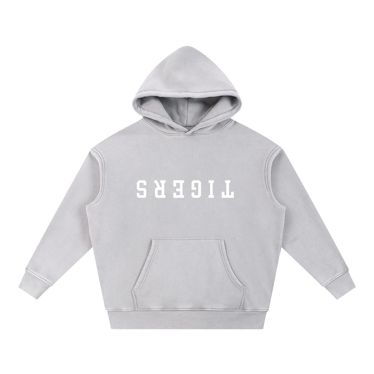 DOGS snow wash fleece oversize hoodie