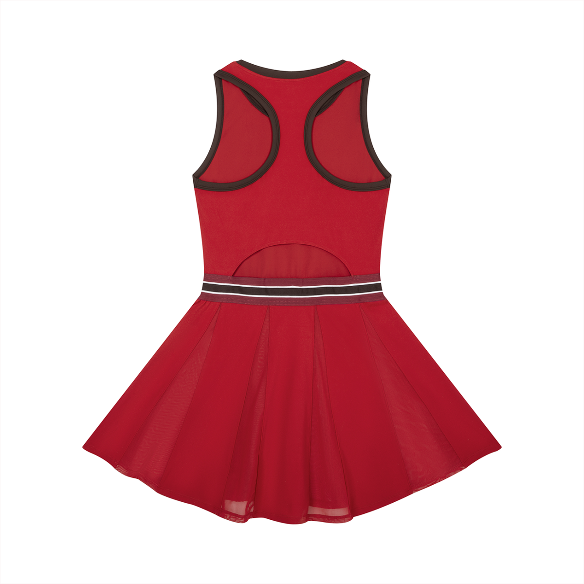 BRANDON color block a-line sleeveless dress