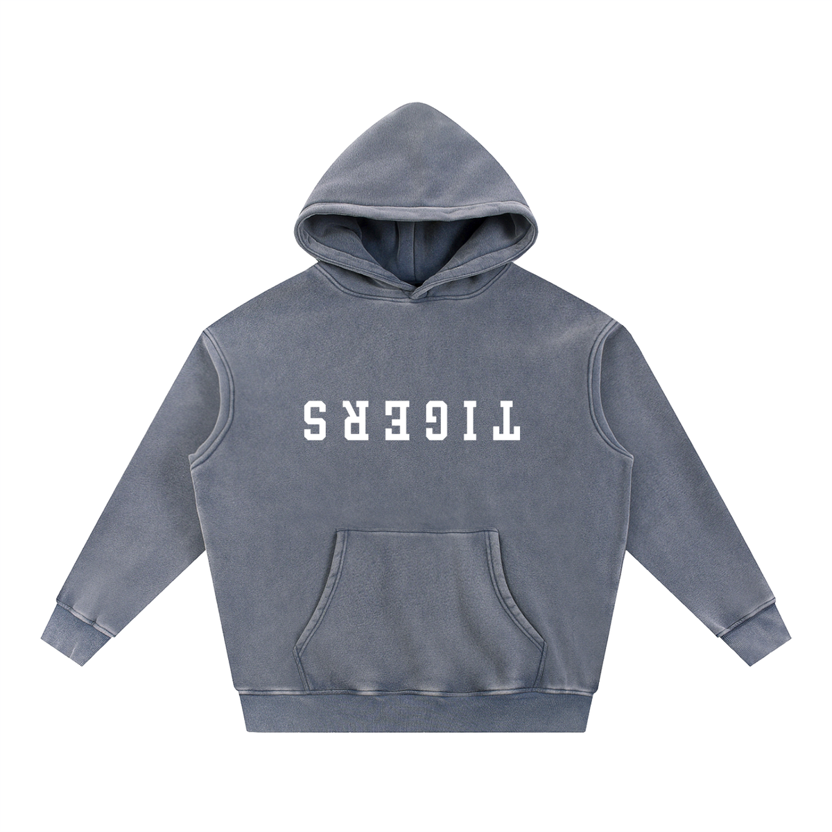 DOGS snow wash fleece oversize hoodie
