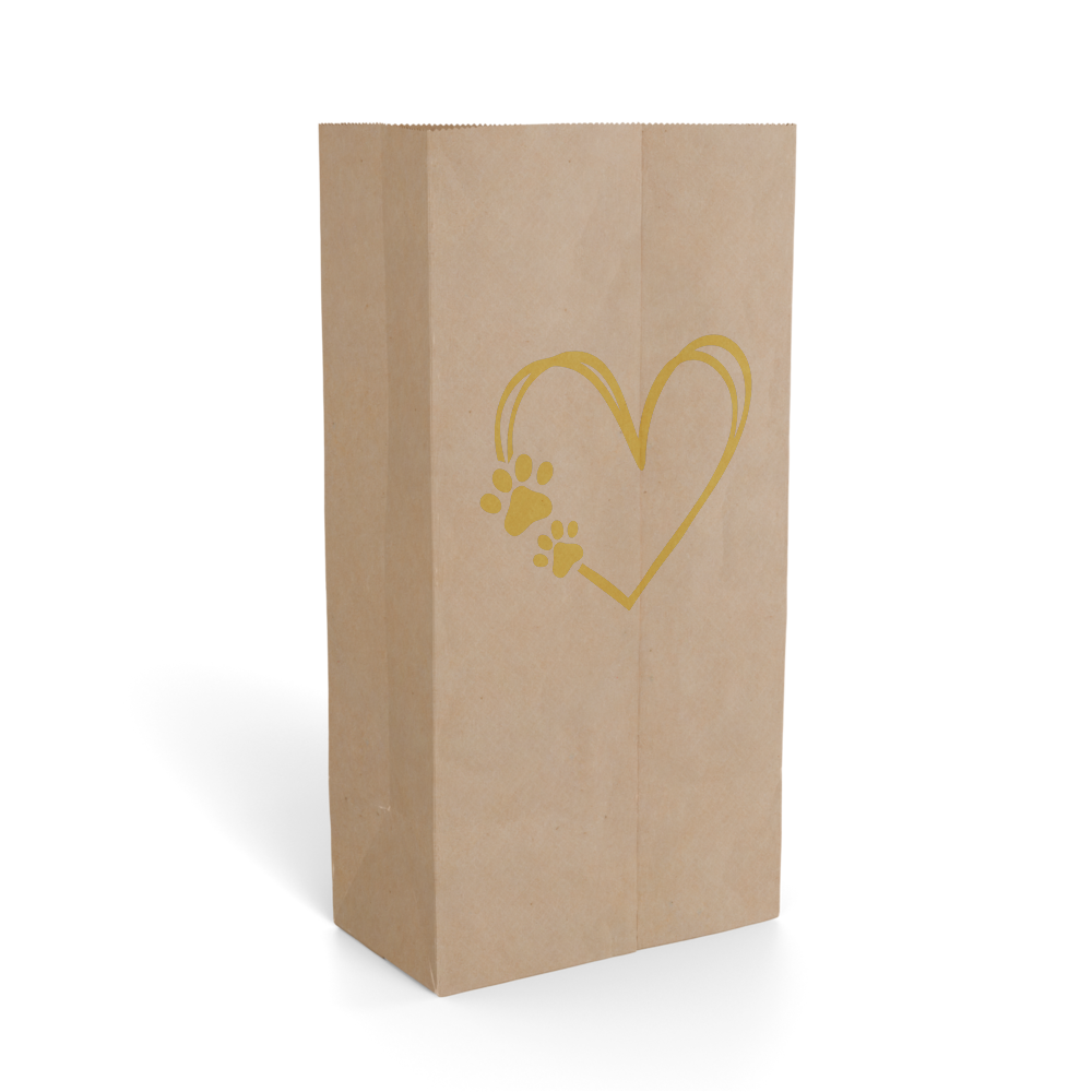 PAW PRINT paper gift bag