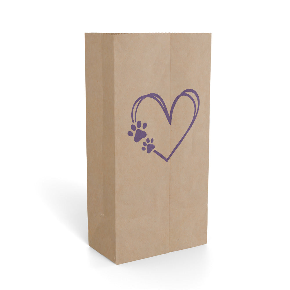 PAW PRINT paper gift bag