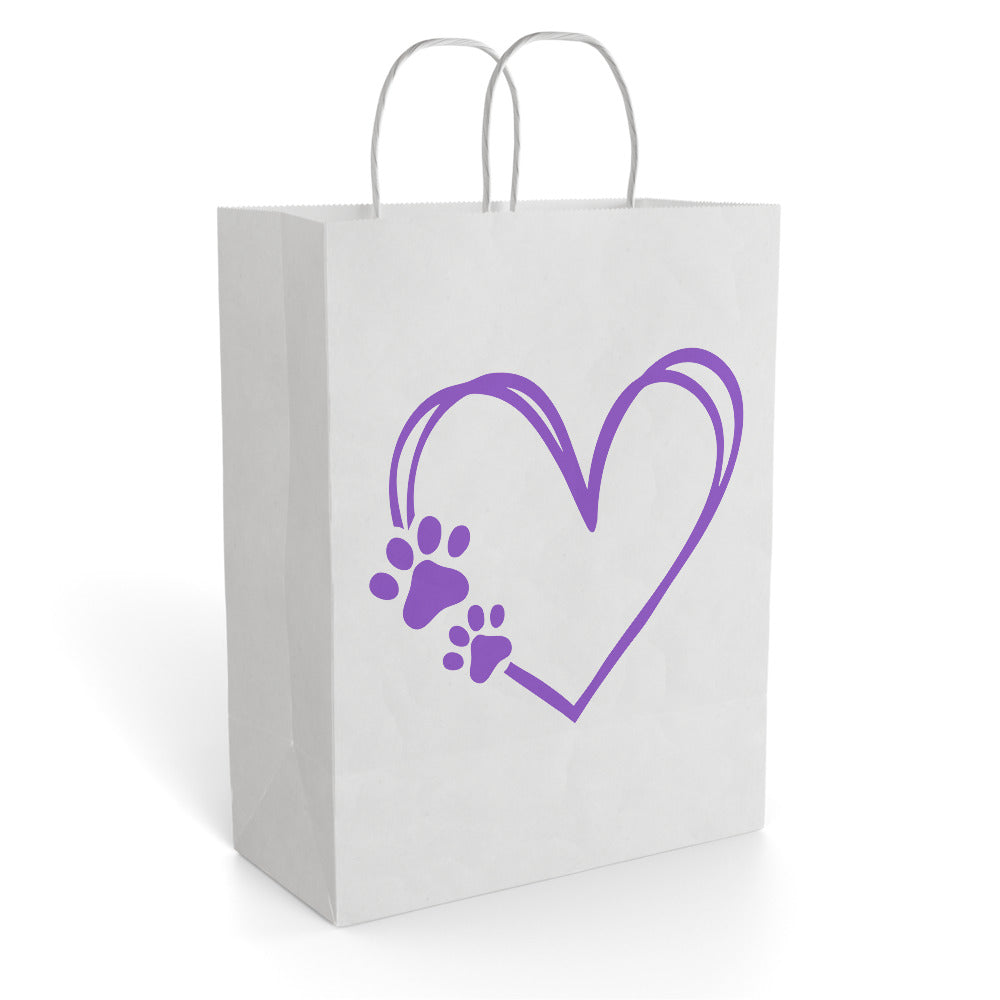 PAW PRINT paper gift bag