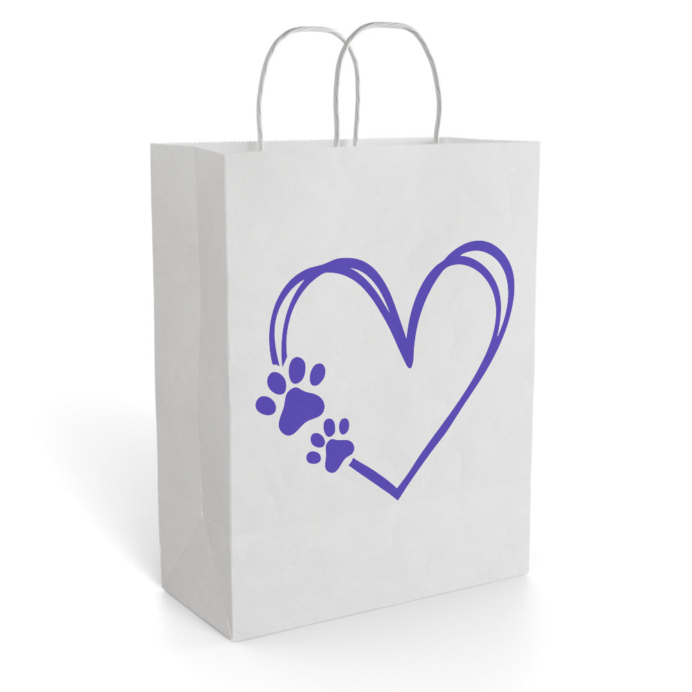 PAW PRINT paper gift bag
