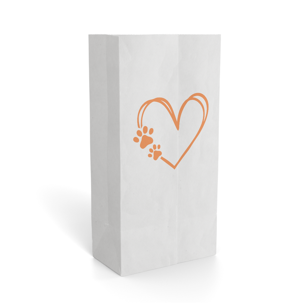 PAW PRINT paper gift bag