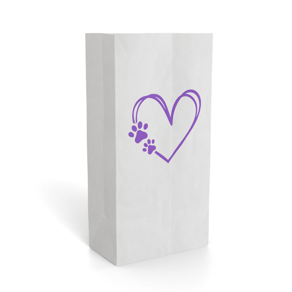 PAW PRINT paper gift bag